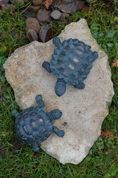 Artikelbild 2 des Artikels “Schildkröten, 2er-Set, Bronzeoptik, 12cm “